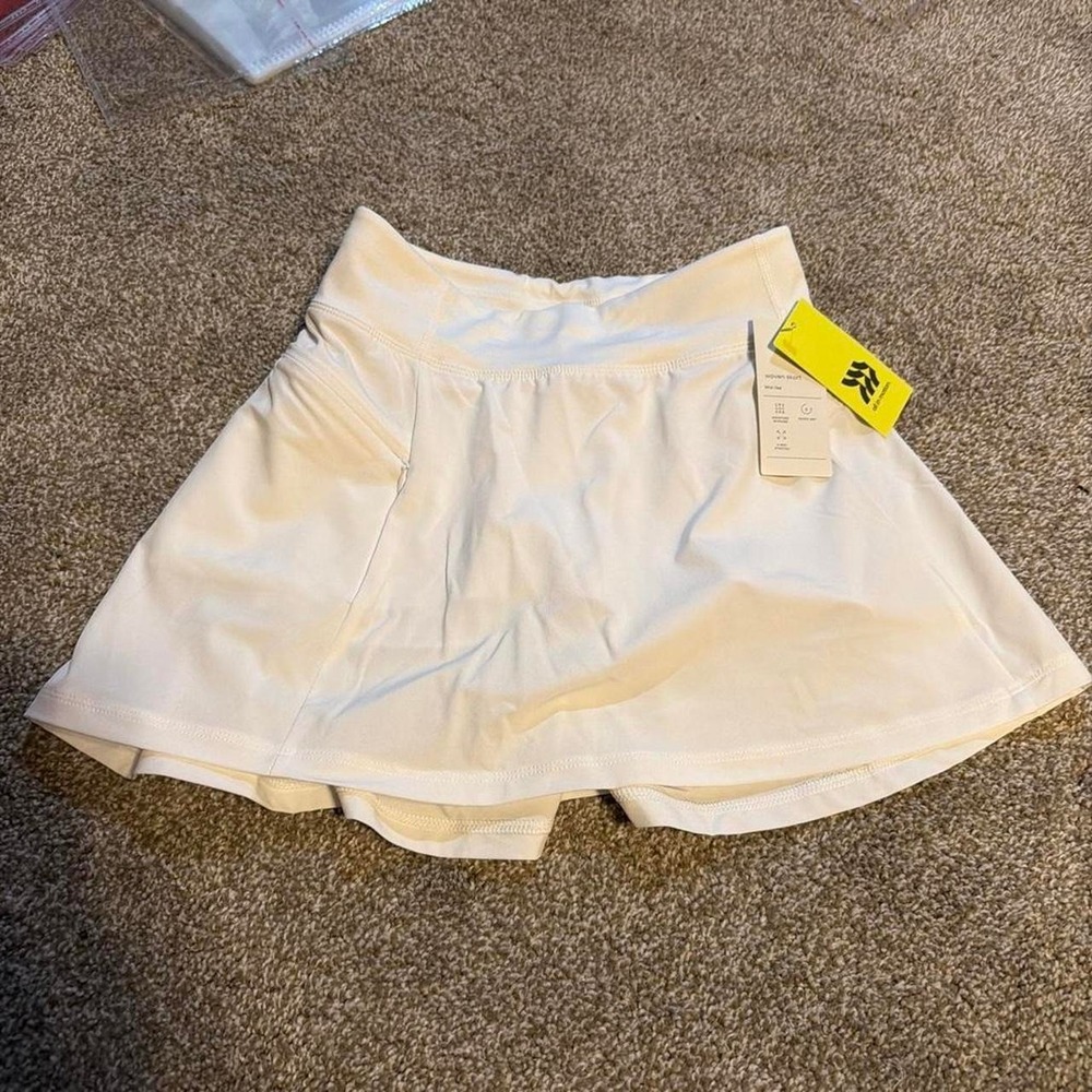 All In Motion active white skort with zipper